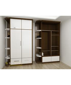 Tủ quần áo 128a - Gỗ MDF - Dài 1.2m đến 2m (Cao 2.4m)